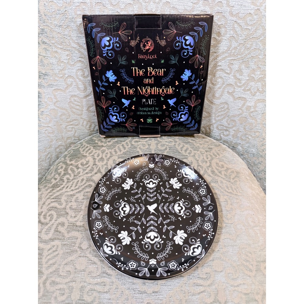 Fairyloot - The Bear and the Nightingale Ceramic Plate Blanca Design Winternight